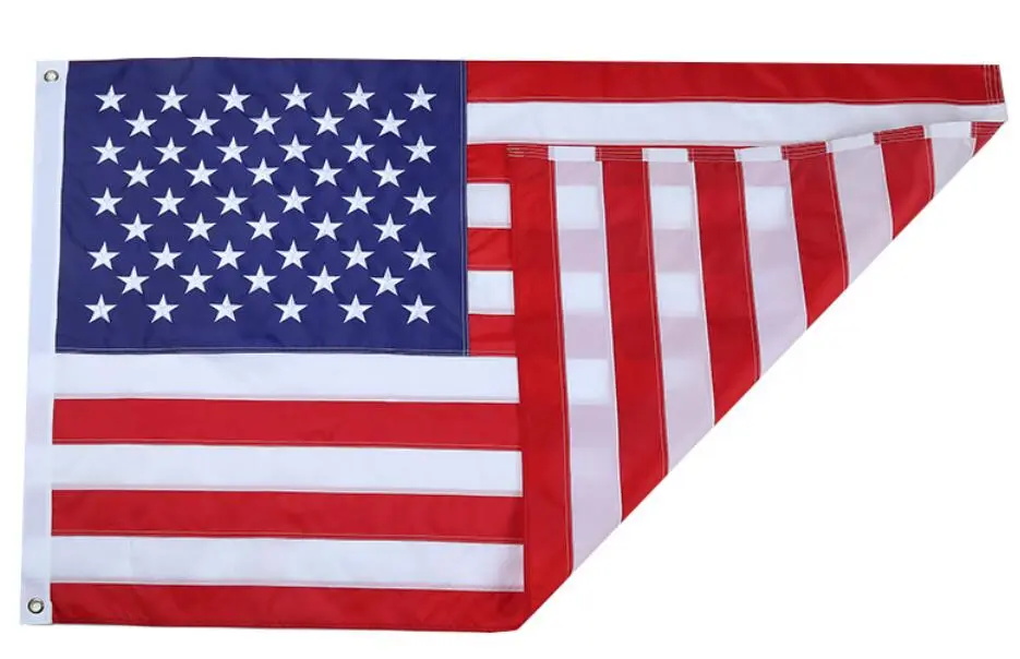 Broderie drapeau USA 90*150cm