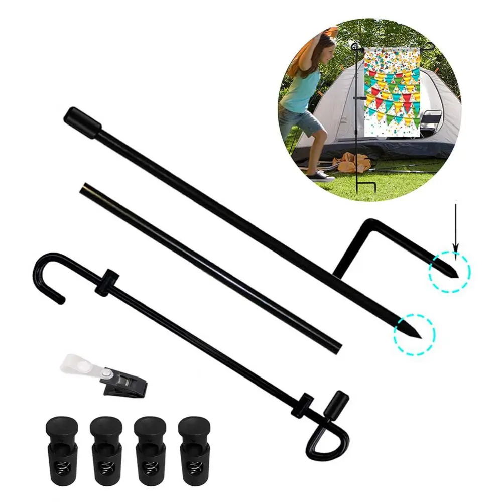 Mât et support de drapeau de jardin