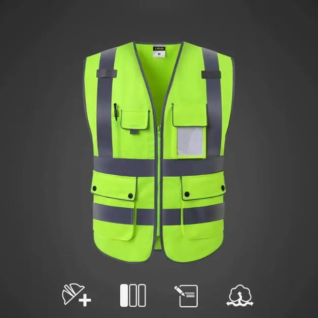 Gilet réfléchissant de sécurité pour vêtements de travail