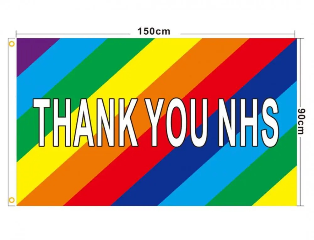 Merci Rainbow NHS drapeaux