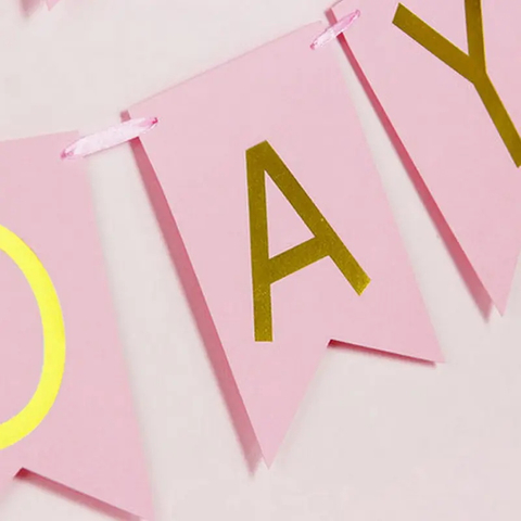 Drapeau de joyeux anniversaire en papier Bunting