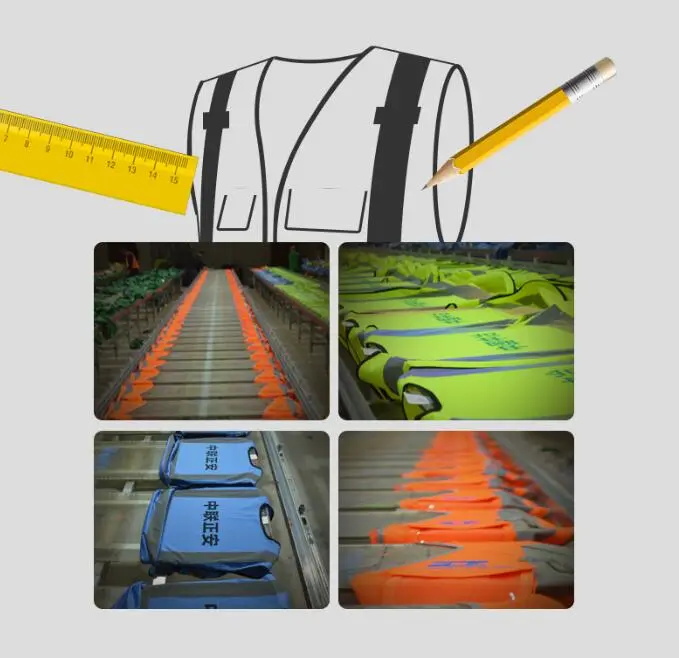 Gilet réfléchissant de sécurité pour vêtements de travail