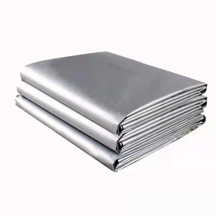 Tissu polyester argenté Blockout